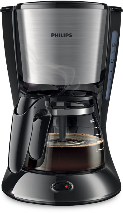 Cafetieră Philips Daily Collection HD7435/20, 700 W, Cafea, Americano, Rezervor 0.6 L, Negru pukika.ro [1]
