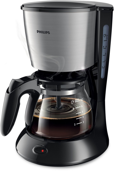 Cafetieră Philips Daily Collection HD7435/20, 700 W, Cafea, Americano, Rezervor 0.6 L, Negru pukika.ro [2]