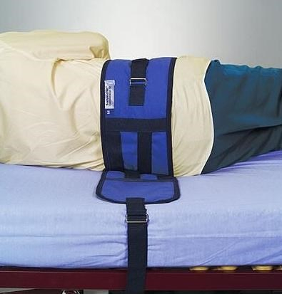 Centura de siguranta impotriva caderii din pat, lungime ajustabila, lungime 20 cm, circumferinta trunchiului 84 - 105 cm, Negru/Albastru pukika.ro [2]