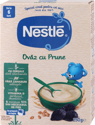 Cereale cu Ovaz cu prune Nestle, 6 luni+, 250g [1]