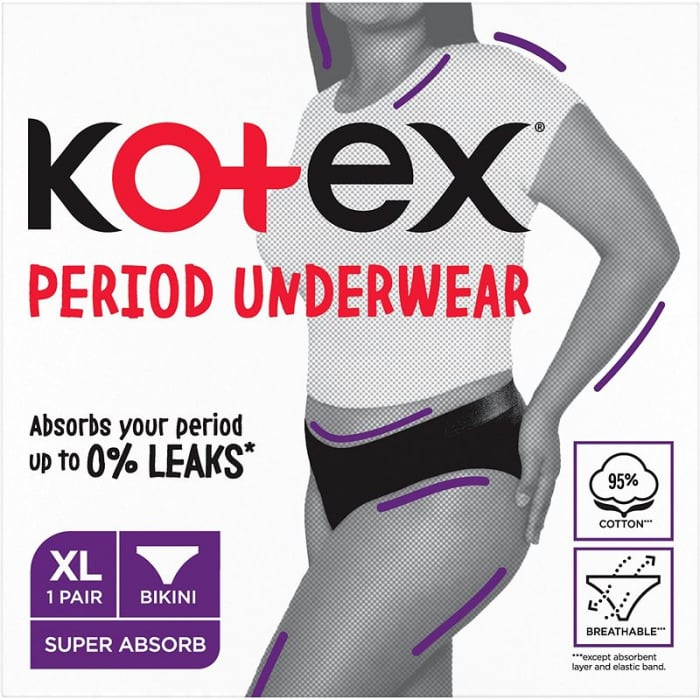 Chiloti menstruali reutilizabili Kotex marimea S, 1Buc [5]