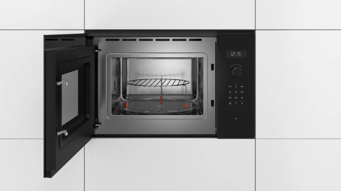 Cuptor cu Microunde Incorporabil Bosch Serie 6, 900 W, 25 L, Grill, Negru pukika.ro [3]