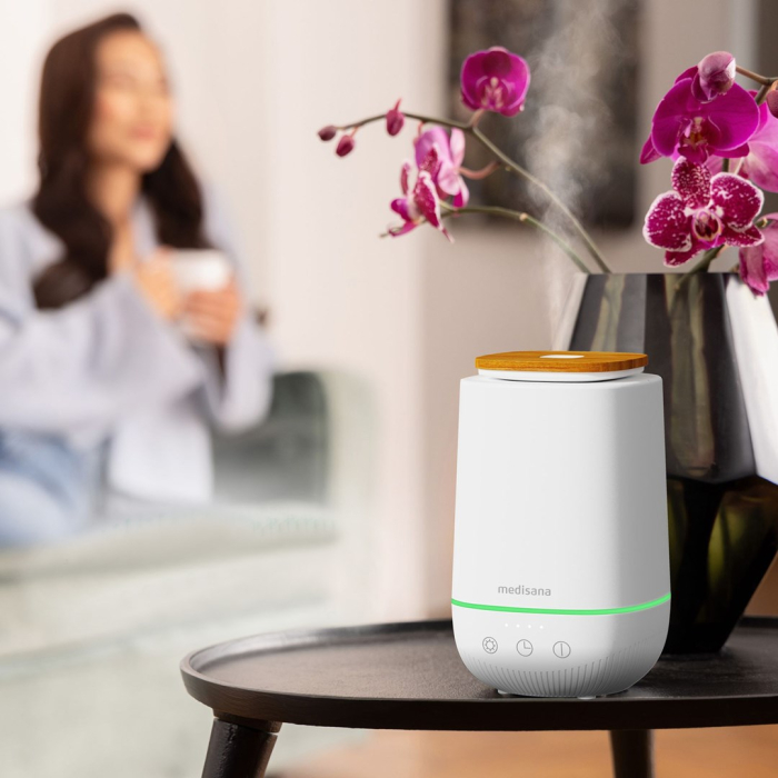 Difuzor Aromaterapie Medisana, 200 ml, LED, Timer, Alb pukika.ro [5]