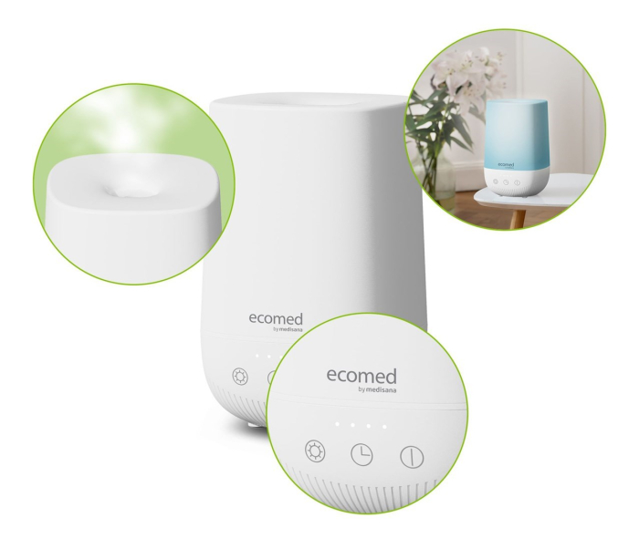 Difuzor Aromaterapie Medisana, LED, ultrasunete, Alb pukika.ro [4]