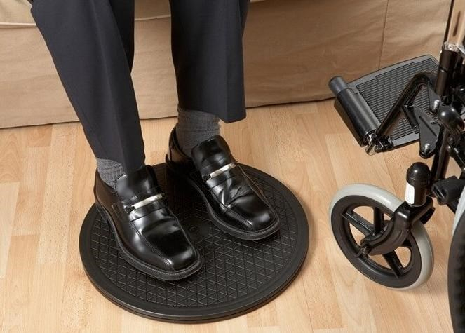 Disc rotativ pentru transferul persoanelor cu dizabilitati, greutate maxima 115 Kg, Negru pukika.ro [3]