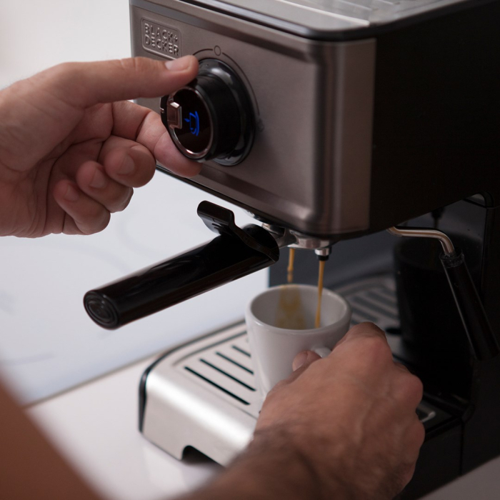 Espressor Automat BLACK+DECKER ES9200010B, 15 Bar, 1200 W, Cafea, Espresso, Cappucciono, Rezervor 1.2 L, Negru pukika.ro [8]