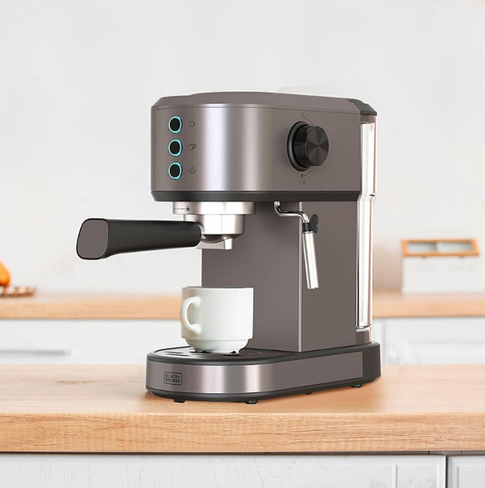Espressor Automat Black+Decker ES9200090B, 1350 W, 20 bar, Gri pukika.ro [3]