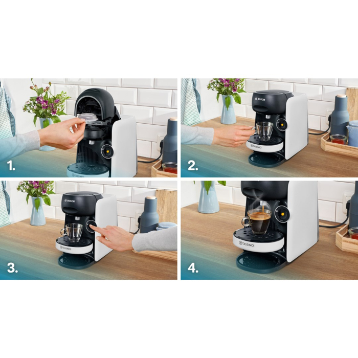 Espressor Automat Bosch Tassimo Finesse, 1400 W, Touch, Rezervor 0.7 L, Alb pukika.ro [7]