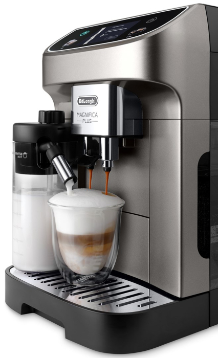 Espressor Automat De’Longhi Dinamica Plus ECAM 320.70.TB, 1450 W, 15 bar, Ecran TFT, LatteCrema, 1.9 L, Titanium Black pukika.ro [4]