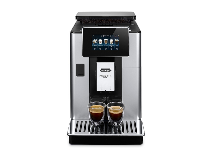 Espressor Automat De’Longhi ECAM 610.55.SB PrimaDonna, 1450 W, 19 bar, Sistem LatteCrema, Display TFT Touch 4.3”, 2.2 L, Argintiu/Negru pukika.ro [2]
