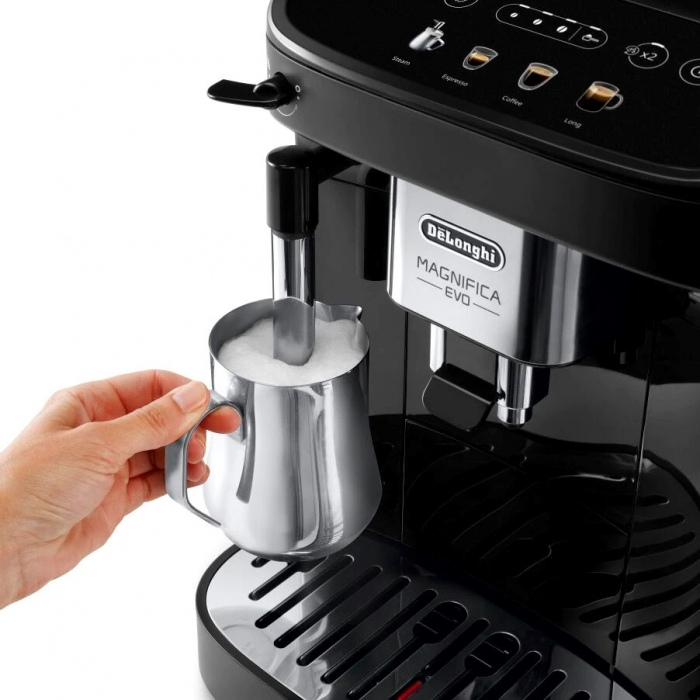 Espressor Automat De’Longhi Magnifica Evo ECAM 290.21.B, 1450W, 1.8L, 15 Bari, Spumare Manuală, Espresso, Cappuccino, Negru pukika.ro [3]