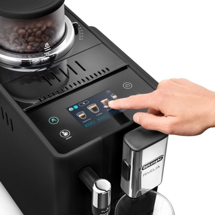Espressor Automat De’Longhi Rivelia EXAM440.35.B, 1450 W, Touch, Cappuccino, Americano, Rezervor 1.4 L, Negru pukika.ro [2]