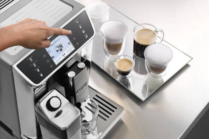 Espressor Automat DeLonghi, 1450 W, 19 bar, Touch, Rezervor 2 L, Gri pukika.ro [6]
