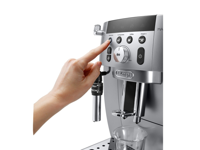 Espressor Automat DeLonghi ECAM 250.31.SB Magnifica S Smart, 1450 W, 1.8 L, 15 Bar, Rasnita Integrata, Spumare Lapte, Argintiu pukika.ro [4]