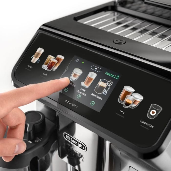 Espressor Automat DeLonghi Eletta ECAM450.65.S, 1450 W, 19 bar, Touch, Rezervor 1.8 L, Argintiu pukika.ro [5]