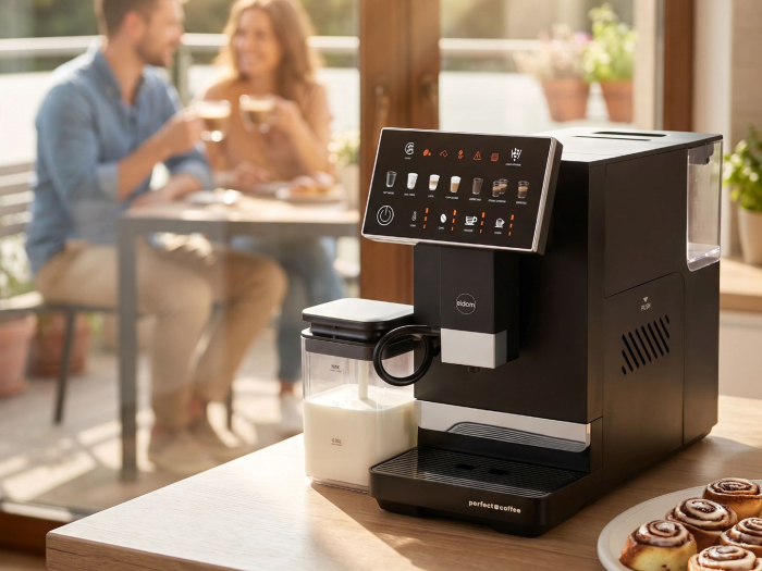 Espressor Automat ELDOM, 1400 W, Rezervor 1.5 L, Touch, 20 bar, Negru pukika.ro [9]