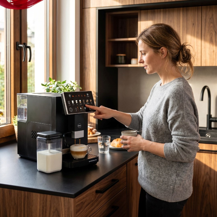 Espressor Automat ELDOM, 1400 W, Rezervor 1.5 L, Touch, 20 bar, Negru pukika.ro [5]