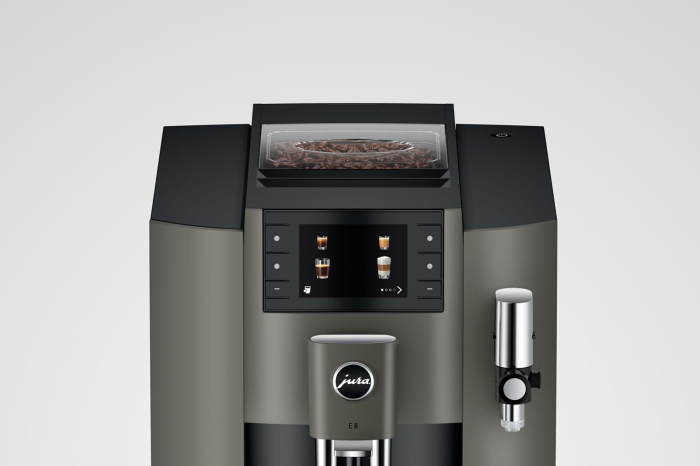 Espressor Automat Jura E8, 1450 W, 15 bar, Rezervor 1.9 L, Dark Inox pukika.ro [8]