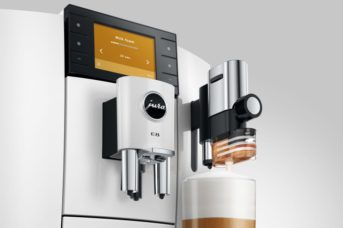 Espressor Automat Jura E8, 1450 W, 15 bar, Touch, Rezervor 1.9 L, Alb pukika.ro [8]