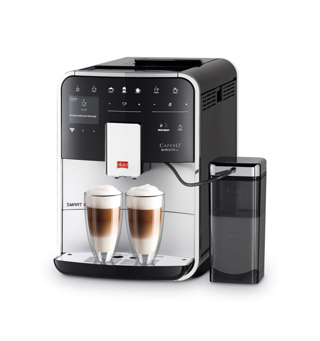 Espressor Automat Melitta Barista TS Smart F85/0-101, 15 Bar, 1450 W, Touch, Cafea macinata, Cappuccino, Latte Macchiato, Rezervor 1.8 L, Negru/Inox pukika.ro [5]