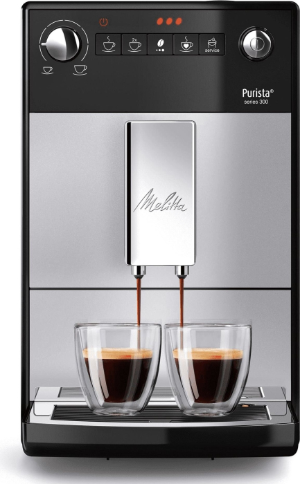 Espressor Automat Melitta Purista F23/0-101, 15 Bar, 1450 W, Cafea boabe, Espresso, Rezervor 1.2 L, Negru/Inox pukika.ro [1]