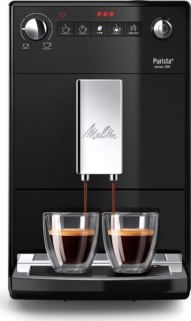 Espressor Automat Melitta Purista F23/0-102, 15 Bar, 1450 W, Cafea Boabe, Espresso, Americano, Rezervor 1.2 L, Negru pukika.ro [1]