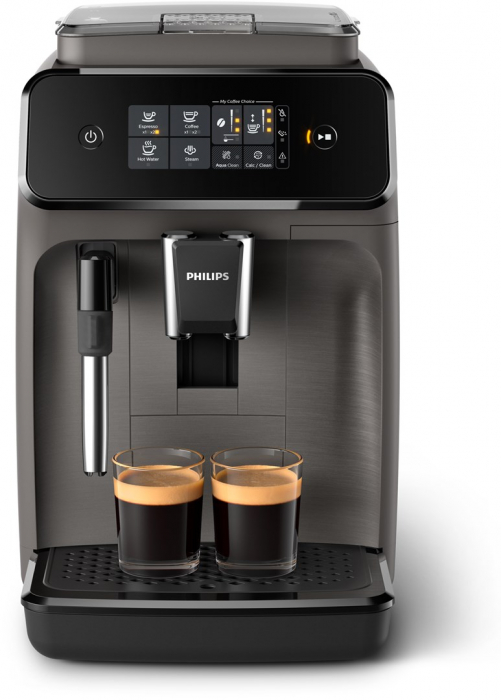 Espressor Automat Philips Series 1200 EP1224/00, 1500W, 15 Bar, Spumare Manuală, Cafea, Espresso, 1.8 L, Râșniță Ceramică, Negru pukika.ro [2]