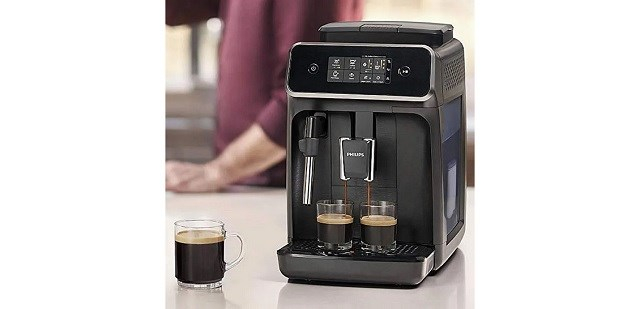 Espressor Automat Philips Series 1200 EP1224/00, 1500W, 15 Bar, Spumare Manuală, Cafea, Espresso, 1.8 L, Râșniță Ceramică, Negru pukika.ro [4]