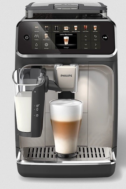 Espressor Automat Philips Series 5400 LatteGo EP5547/90, 1500 W, 15 bar, Ecran TFT, Sistem Spumare Lapte, 1.8 L, Negru pukika.ro [1]