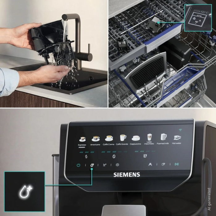 Espressor Automat Siemens, 1500 W, 15 bar, Touch, Rezervor 1.8 L, Negru pukika.ro [6]
