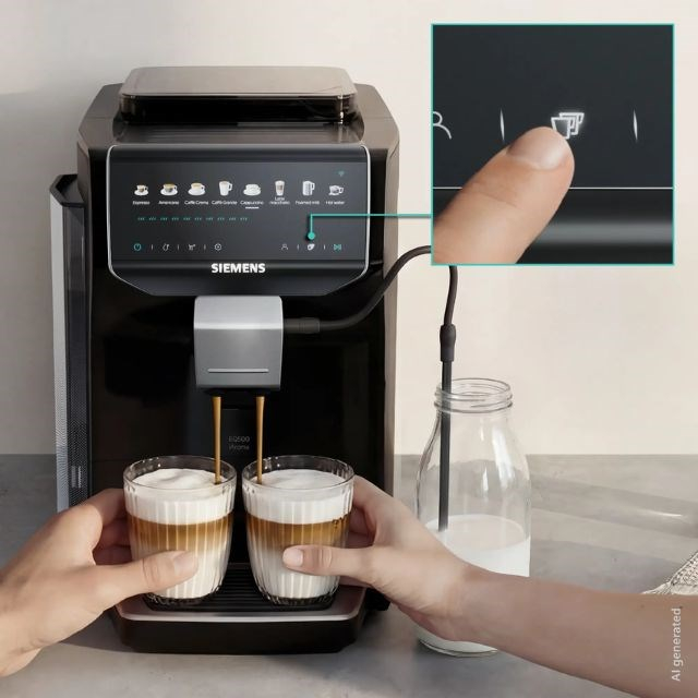 Espressor Automat Siemens, 1500 W, 15 bar, Touch, Rezervor 1.8 L, Negru pukika.ro [2]