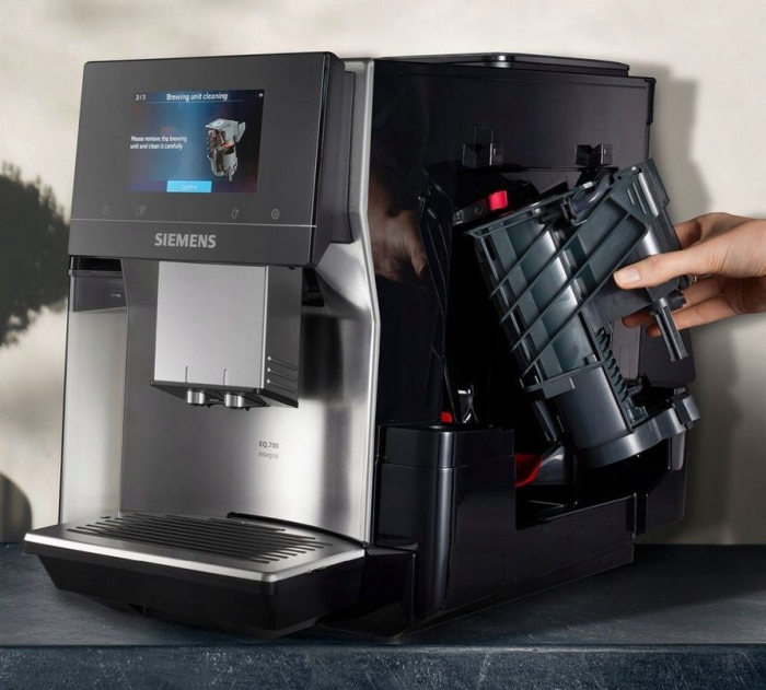 Espressor Automat Siemens CT718L1B0, 19 bar, Cappuccino, Americano, Touch, Rezerovr 2.4 L, Negru pukika.ro [5]