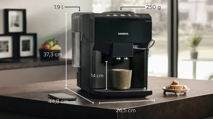 Espressor Automat Siemens EQ.500 TP511R09, 1500 W, Cafea Espresso, Cappuccino, Latte, 15 Bar, Touch, 1.9 L, Negru pukika.ro [3]