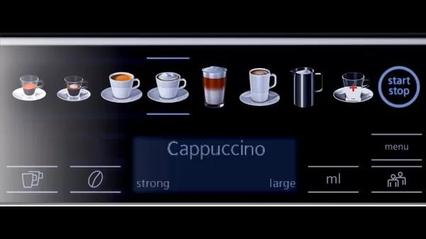 Espressor Automat Siemens EQ.6 TE658209RW, 1500 W, Cappuccino, Americano, Ristretto, Latte, 19 Bar, Touch, 1.7 L, Negru pukika.ro [3]