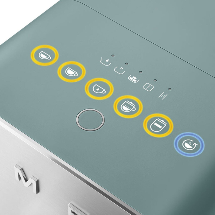 Espressor Automat Smeg Collection, 1350 W, 19 bar, Rezervor 1.4 L, Verde pukika.ro [5]