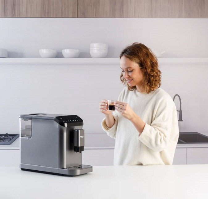 Espressor Automat Taurus Accento Latte, 1350 W, 20 bar, Touch, Rezervor 1.5 L, Negru pukika.ro [2]