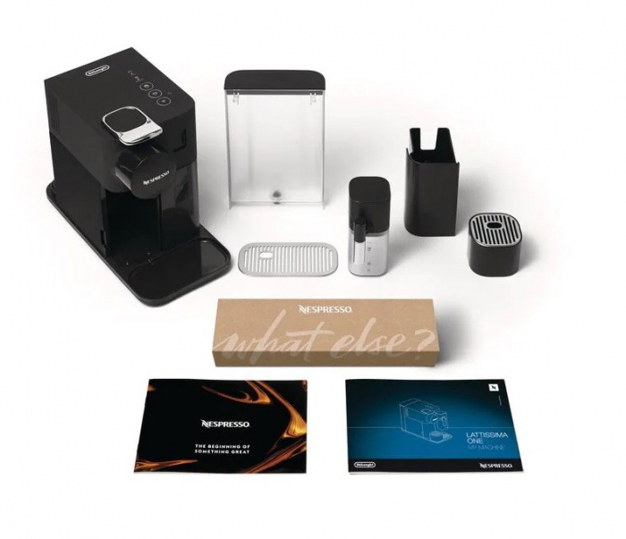 Espressor Capsule De’Longhi Nespresso Lattissima One EN510.B, 1400W, 19 Bar, Espresso, Cappuccino, Latte, Spumare Automată, Rezervor Lapte, Rezervor Apa 1 L, Negru pukika.ro [4]