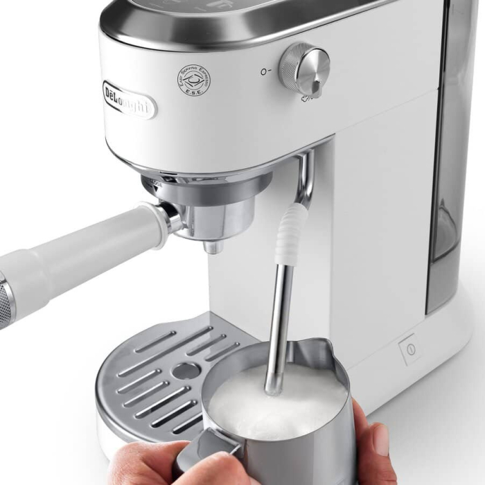 Espressor Manual DeLonghi Dedica, 1450 W, 15 bar, Rezervor 1.1 L, Alb pukika.ro [2]