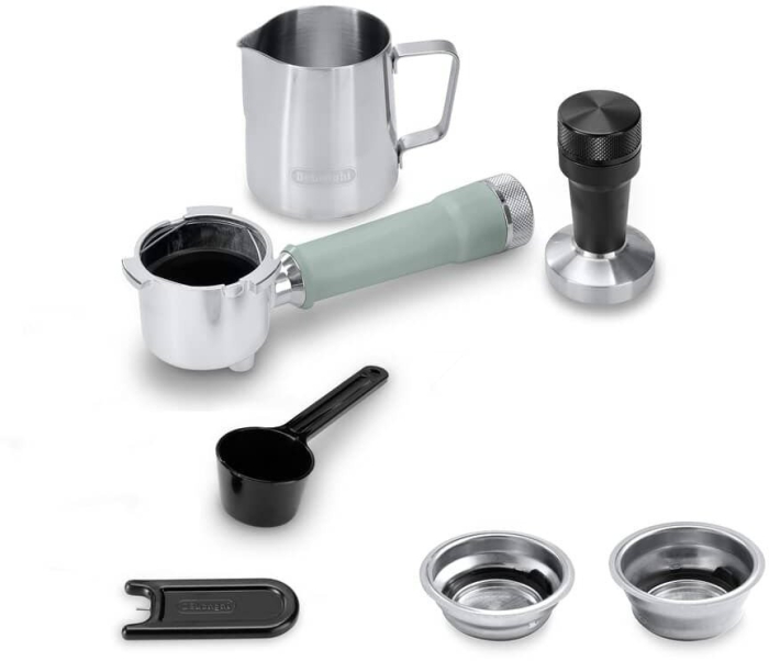 Espressor Manual DeLonghi Dedica, 1450 W, 15 bar, Rezervor 1.1 L, Verde pukika.ro [6]
