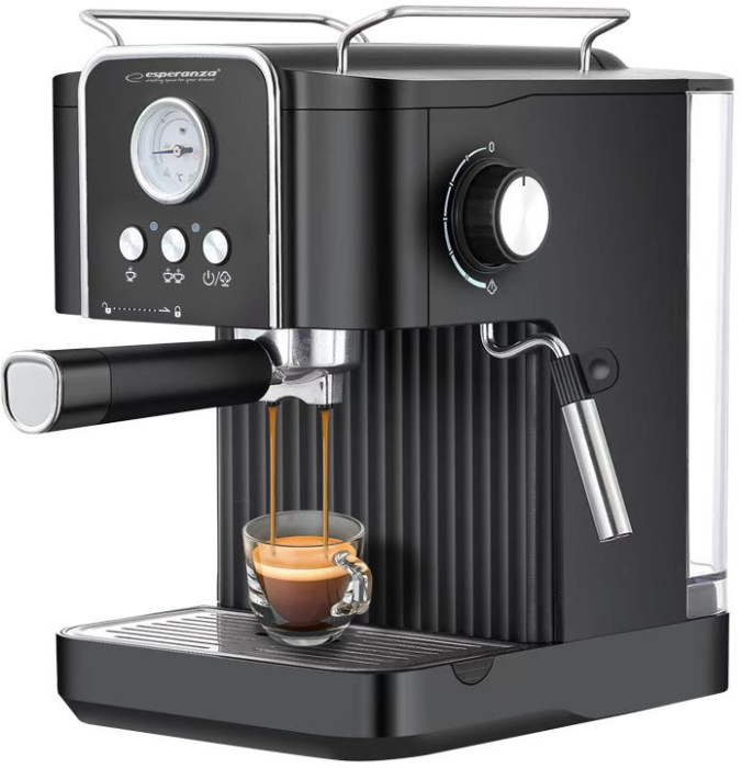 Espressor Manual Esperanza EKC010, 850 W, 20 bar, Rezervor 1.8 L, Negru pukika.ro [2]