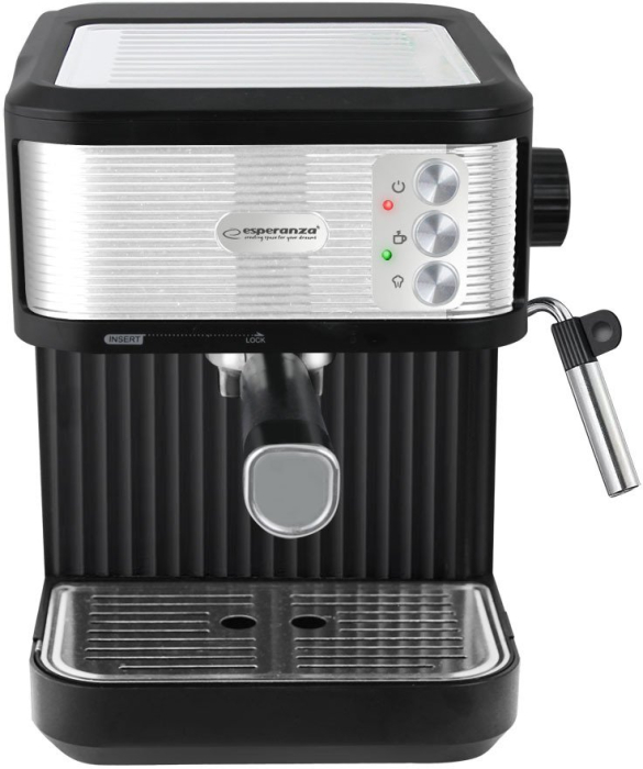 Espressor Manual Esperanza EKC011, 850 W, 20 bar, Touch, Rezervor 1.8 L, Negru pukika.ro [3]