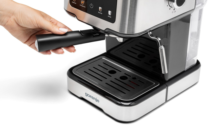 Espressor Manual Gorenje 744796, 1100 W, 15 bar, Touch, Rezervor 1.5 L, Gri pukika.ro [9]