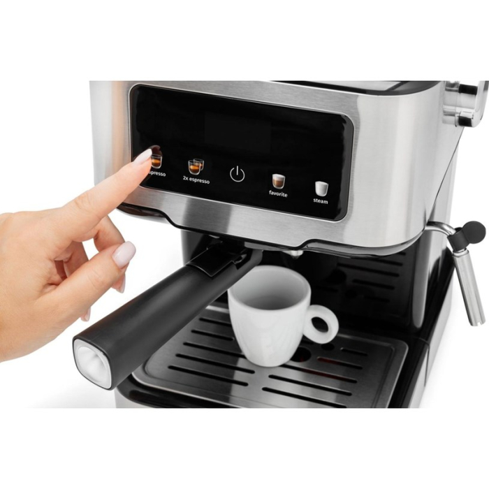 Espressor Manual Gorenje 744796, 1100 W, 15 bar, Touch, Rezervor 1.5 L, Gri pukika.ro [3]