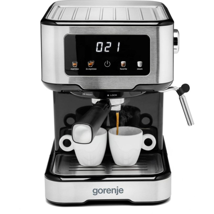 Espressor Manual Gorenje 744796, 1100 W, 15 bar, Touch, Rezervor 1.5 L, Gri pukika.ro [4]