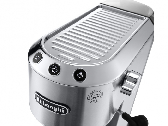 Espressor Semi-Automat De’Longhi Dedica Style EC 685.M, 1300 W, Espresso, Cappuccino si Latte, Rezervor 1.1 L, 15 Bar, Gri pukika.ro [3]