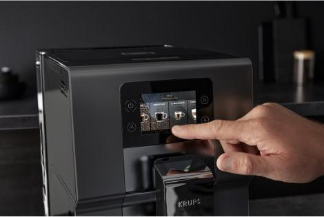 Espressor Semi-Automat Krups Intution Preference EA875U, 1450 W, Cappuccino, Americano, Touch, Rezervor 3 L, Negru pukika.ro [3]