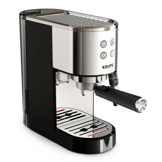Espressor Semi-Automat Krups XP444C10, 1350 W, Espresso, Cappuccino, Rezervor 1 L, Negru pukika.ro [3]