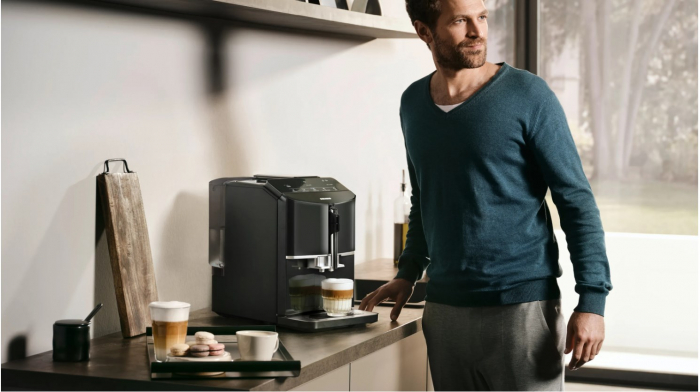 Espressor Siemens EQ.300 TF301E19, 1300 W, Cafea, Espresso, Cappuccino, Latte, 15 Bar, 1.4 L, Negru pukika.ro [5]