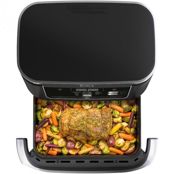 Friteuza Aer Cald Dubla Ninja, 7 programe, 2 zone gatire, 10.4L, 2470W Negru pukika.ro [13]