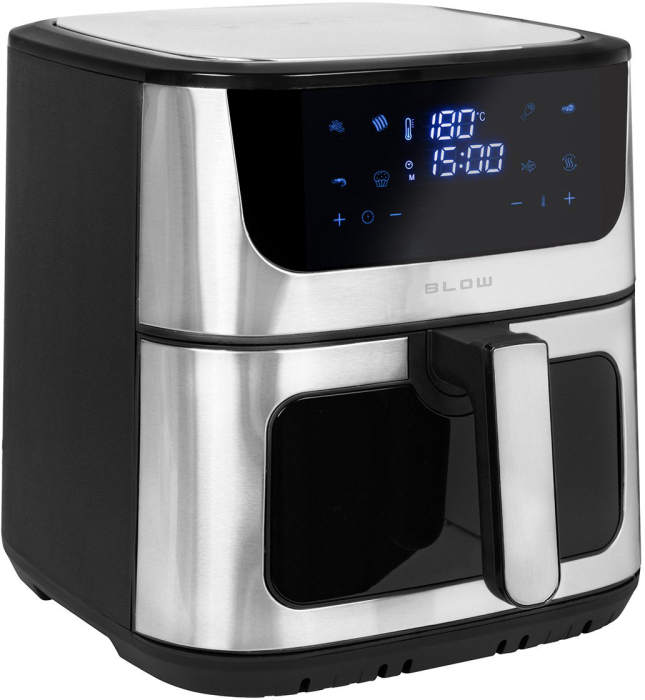 Friteuză cu Aer Cald Blow, 2500 W, Capacitate 8 L, Grill, Touch, Negru pukika.ro [2]